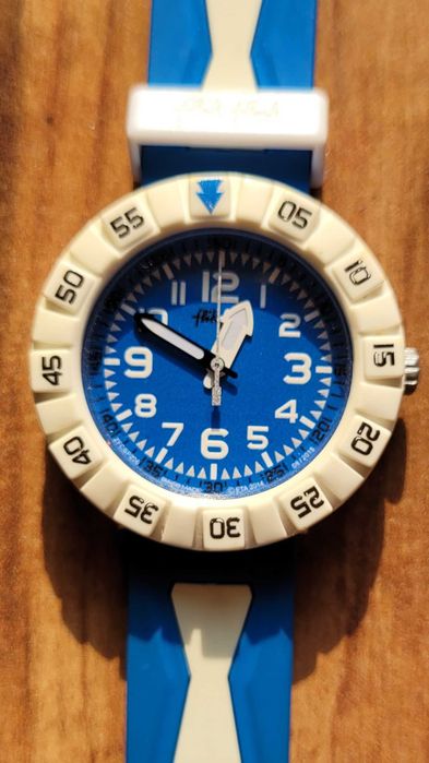 Zegarek SWATCH Flik Flak niebieski.