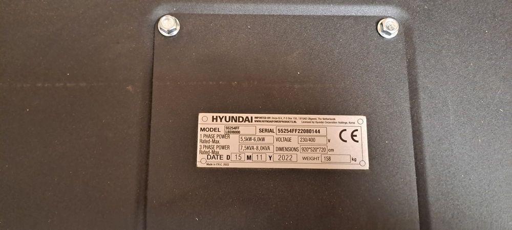Agregat prądotwórczy Hyundai Nowy HDG 10 000