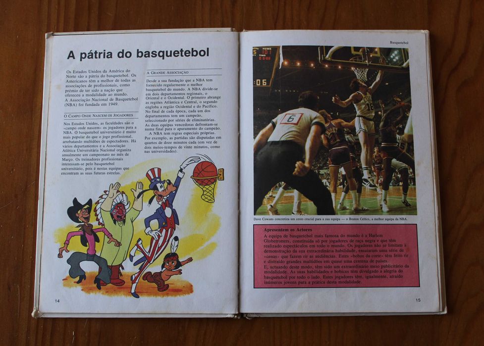 Livro Walt Disney "SPORT GOOFY" - Desportos de equipa (1983)