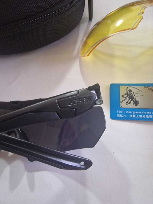Тактические очки ESS crossbow  три линзы  с поляризацией + диоптрия