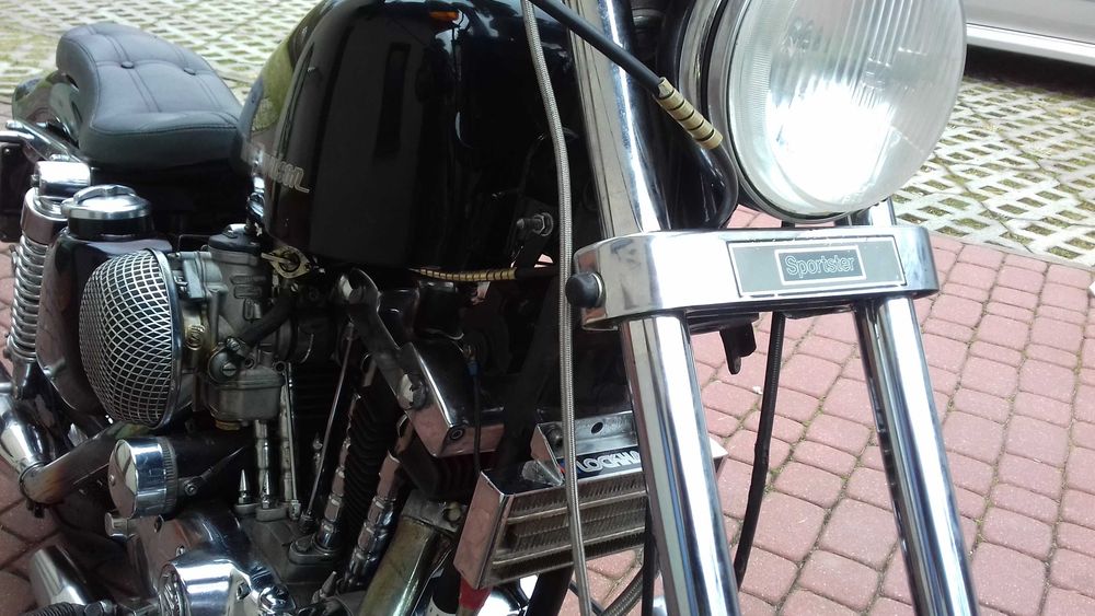 Harley Davidson Ironhead Shovelhead Sportster 1977