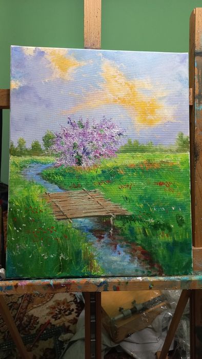 Картина масло холст 40х5 0.