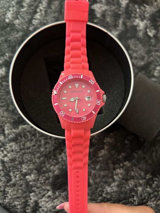 Zegarek am:pm neon róż