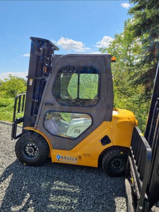 Wózek Widłowy 2T KRÜGER®PC-20,Maszt 4.5 lub 5,5m Triplex,Diesel,Kabina