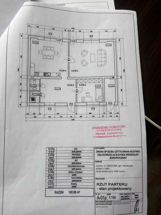 Dom 100 metrów, klimatyzacja, Łysiny k. Koniecpol działka 1200m