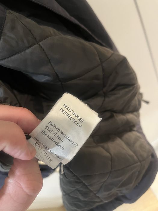 Granatowa parka Helly Hansen, puch jesień, zima, rozmiar s. Stan bdb