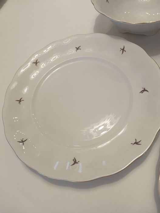 Zestaw starej porcelany Karolina lata 50, 60