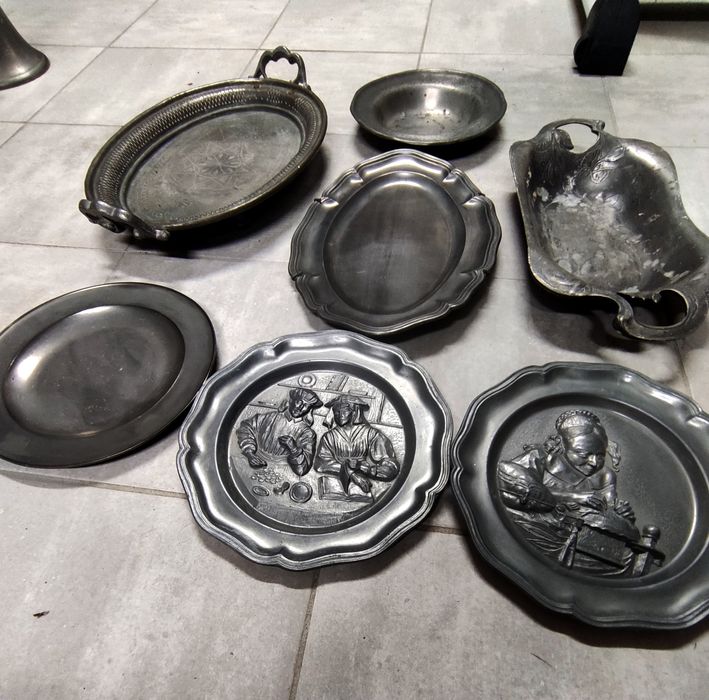 Peças antigas em estanho