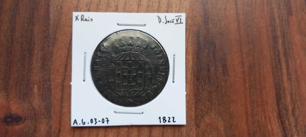 Moeda X Reis 1822 D. João VI