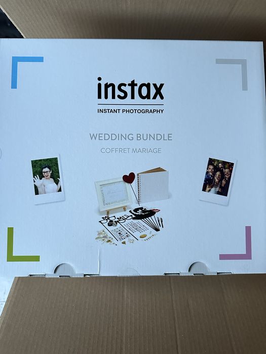 Instax zestaw pakiet prezent prezentowy slubny slub wedding bundle wesele maski pAmiątka