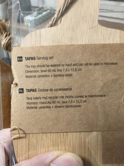 Duka Zestaw 2 miseczek na tacy