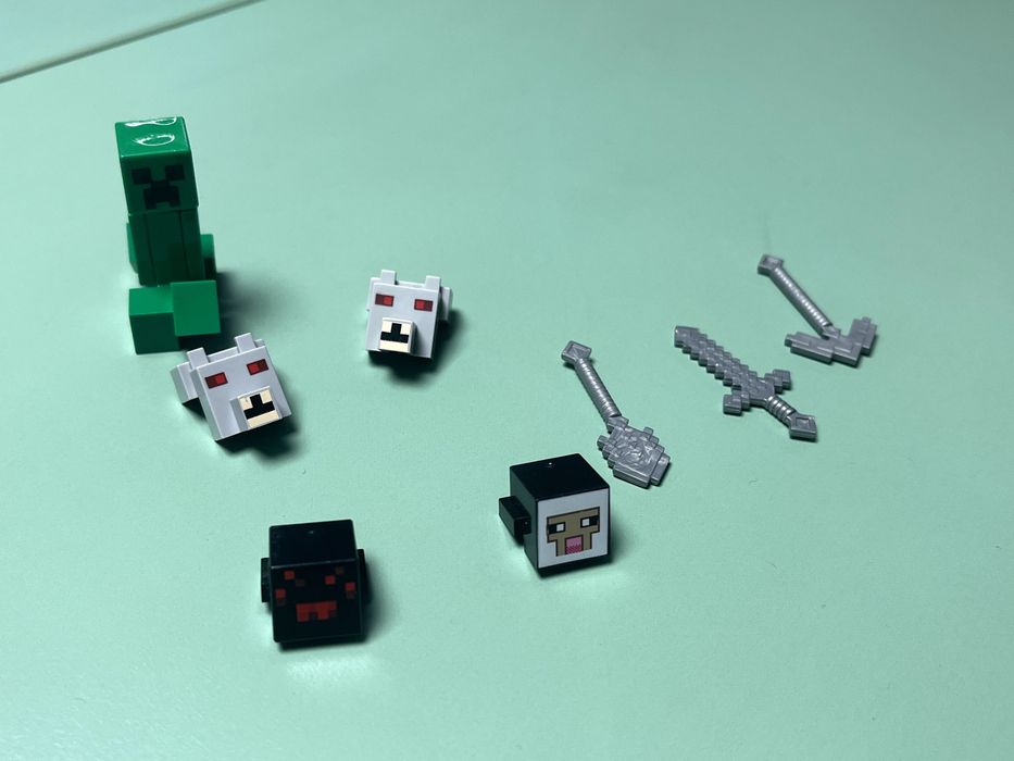 Minifig 21137 LEGO Minecraft Owca Wilk Łopata