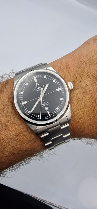 Atlantic Seacloud na bransolecie - szafir - 40 mm - Swiss Made