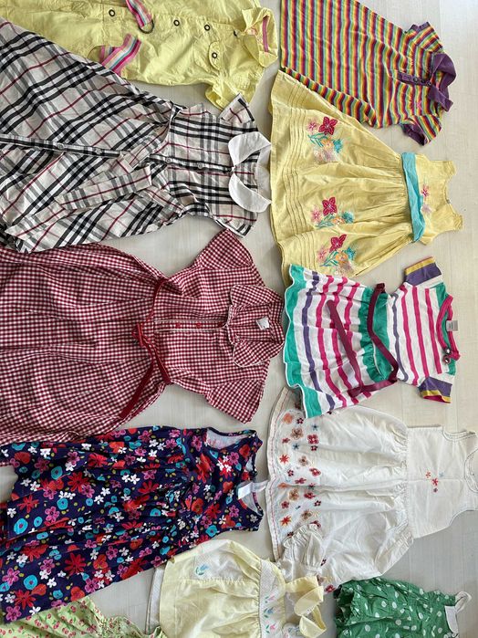 Paka Ubrań dla dziewczynki  Mix w różnych rozmiarach 48 szt