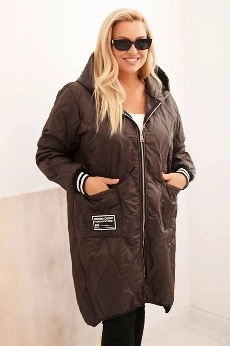 Pikowana kurtka plus size