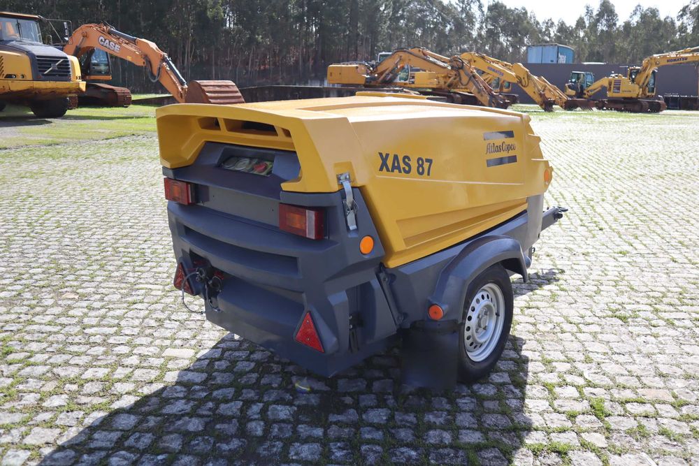 2015 Atlas Copco XAS87KD Compressor de Ar Rebocável