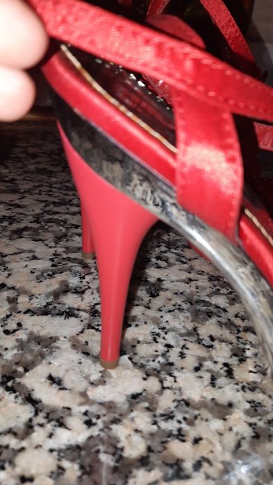 Sapato gala vermelho