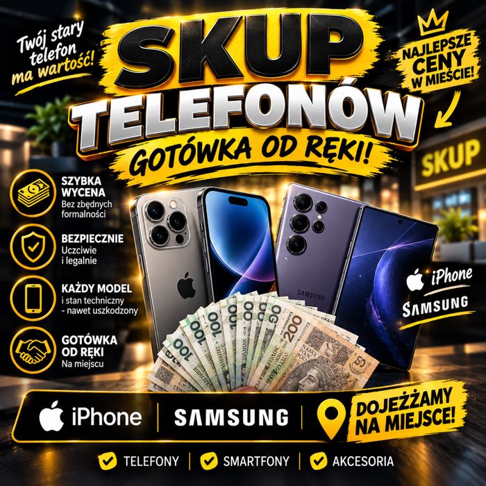 SKUP TELEFONÓW – iPhone & Samsung Gotówka od ręki | Lublin i okolice