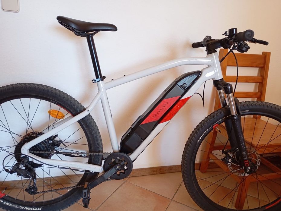 BTT ELÉTRICA SEMIRRÍGIDA 27'5" E-ST 100 branco/ vermelho