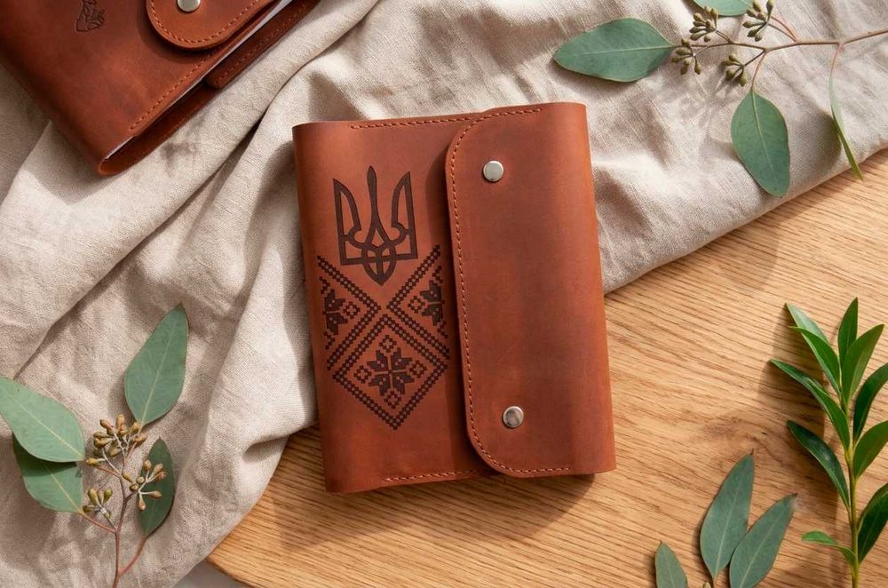 Шіряний блокнот з гравіюванням. Кожаный блокнот с гравировкой. Шкіряний щоденник з вашим іменем. Блокнот з натуральної шкіри — статусний подарунок!