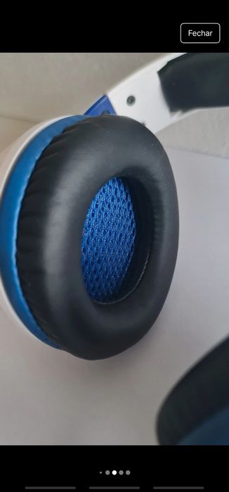 Fones Nplay (branco e azul)