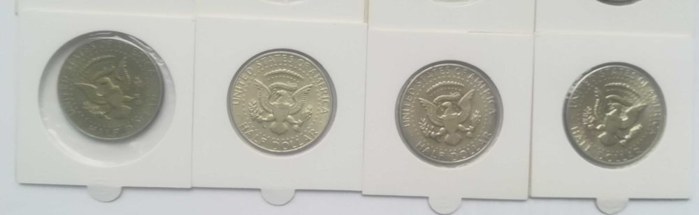 Zestaw 12 srebrnych monet pół dolara z 1967-69 srebro ag half dolar 4