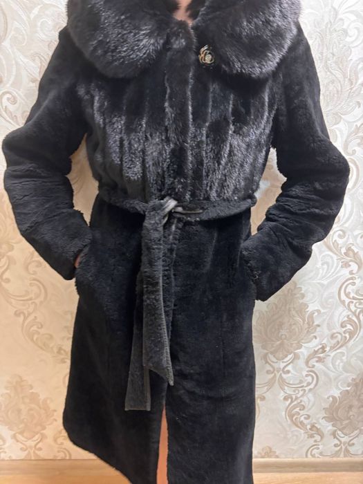 Шуба мутон-норка