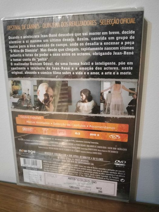 Filme DVD: Antes do Dilúvio - En attendant le déluge (Selado)