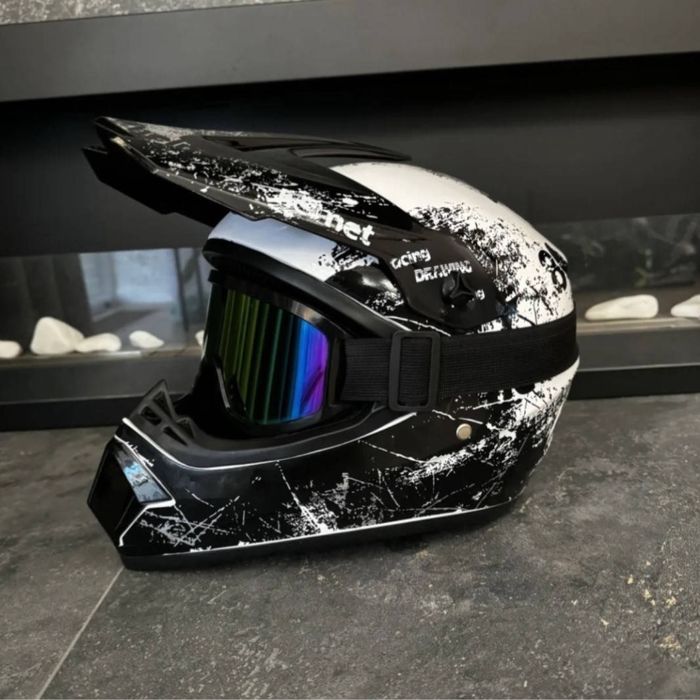 Кросовий шлем ендуро з окулярами є всі розміри, шолом , мотоцикл