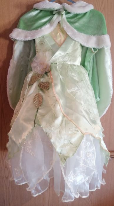 Vestido da princesa Tiana e o Sapo da Disney, com oferta do sapo