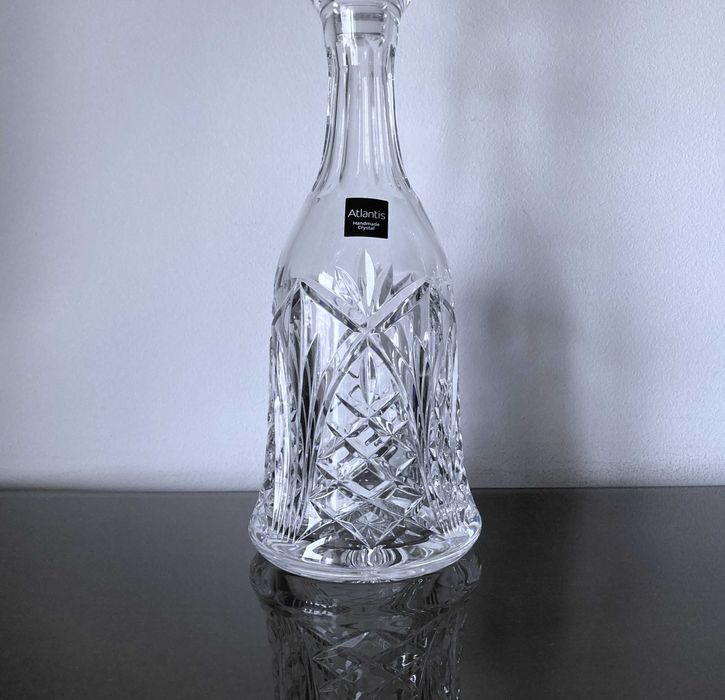 Garrafa de cristal marca Atlantis sem uso