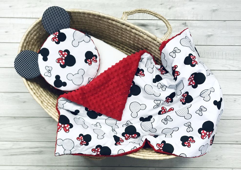 WYPRZEDAŻ Komplet minky do gondoli 80x60 kołderka