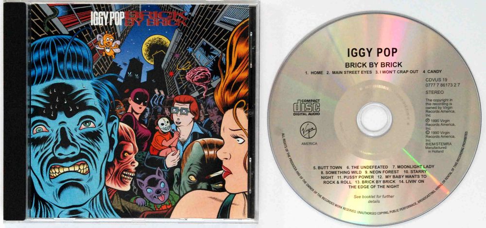 (CD) Iggy Pop - Brick By Brick (Holandia) I Wyd. 1990r. BDB