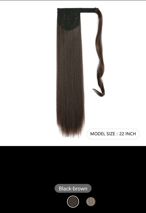 Sprzedam kucyk długi czarny