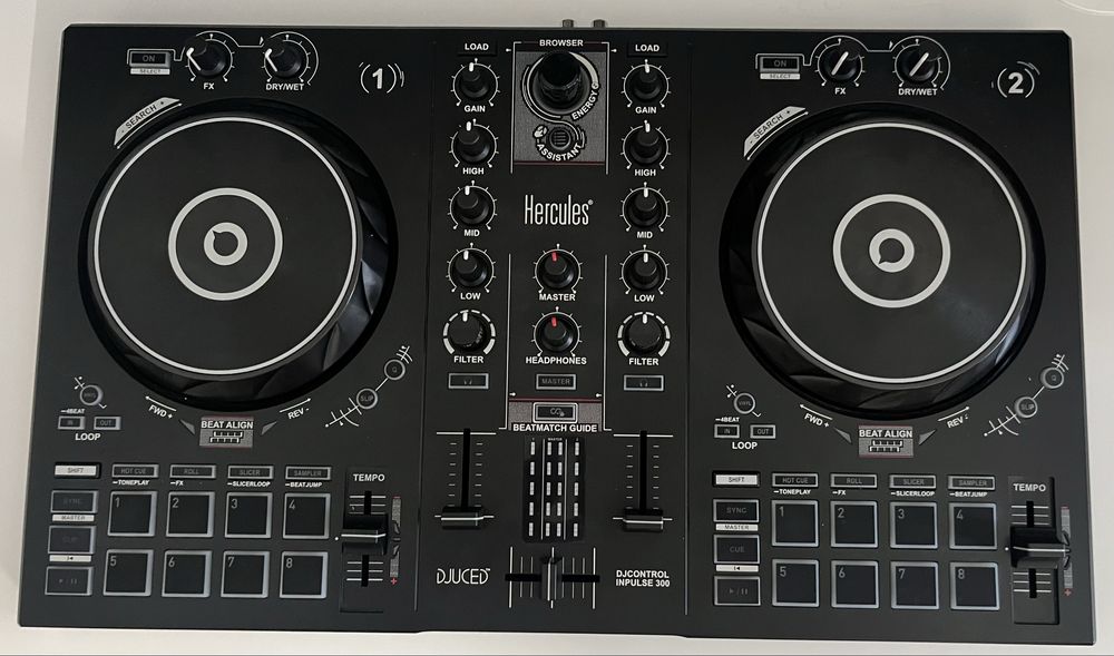 Controladora Hercules Inpulse 300 + Auscultadores + mala transporte