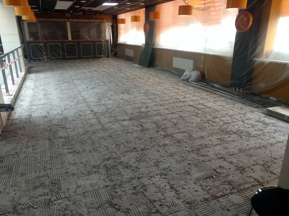 Шлифовка фрезеровка бетона стяжки снятие плиточного клея выравнивание