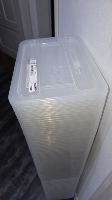 Samla Ikea, pojemnik z przykrywką przezroczysty