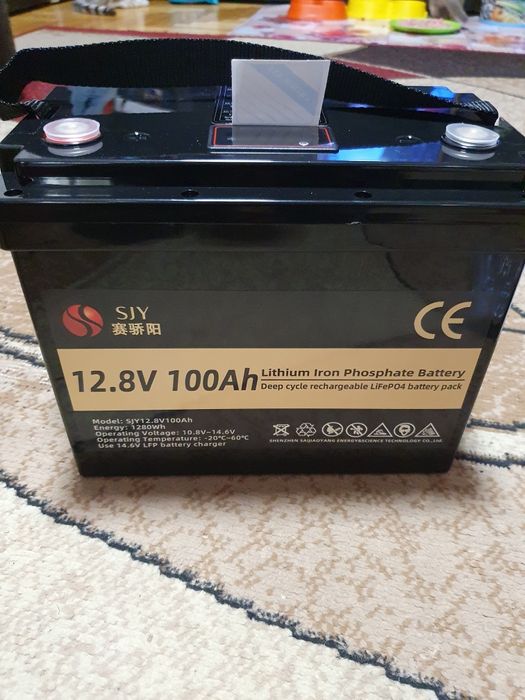 Акумулятор SJY LiFePo4 12v 100ah 1280wh