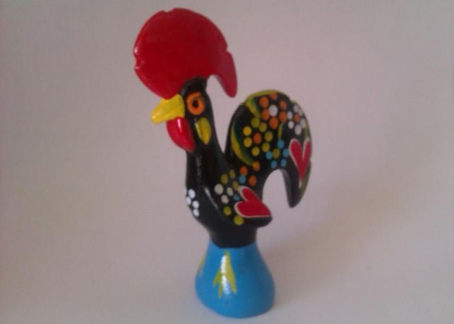 Lote de 10 Galos de Barcelos novos, em Cerâmica - Aprox. 9 cm