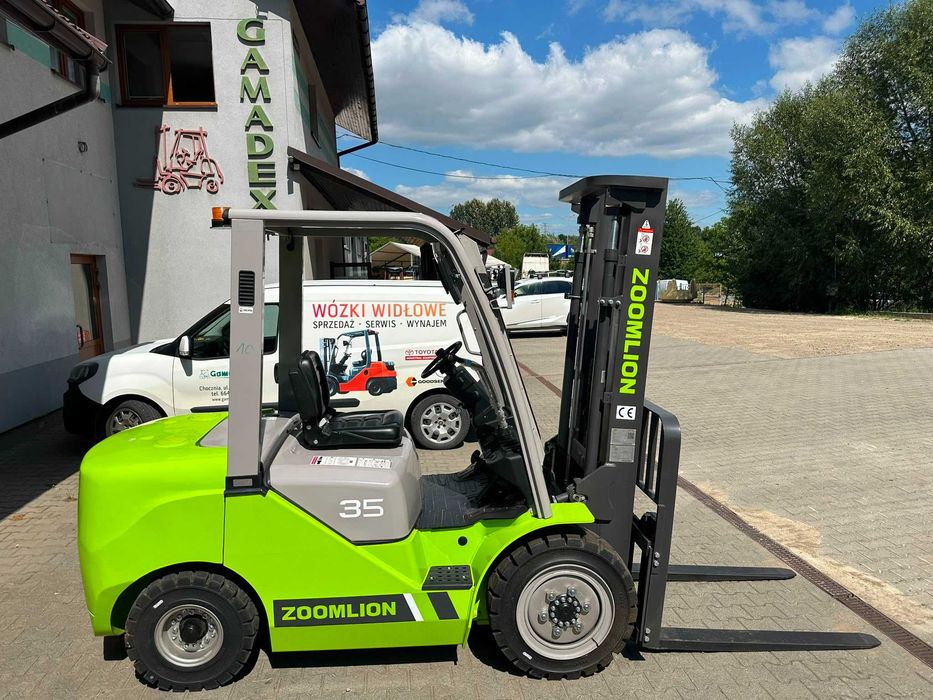 Wózek widłowy Zoomlion FD35, 3,5t, Diesel,Duplex wolny skok 3,5m,szyba