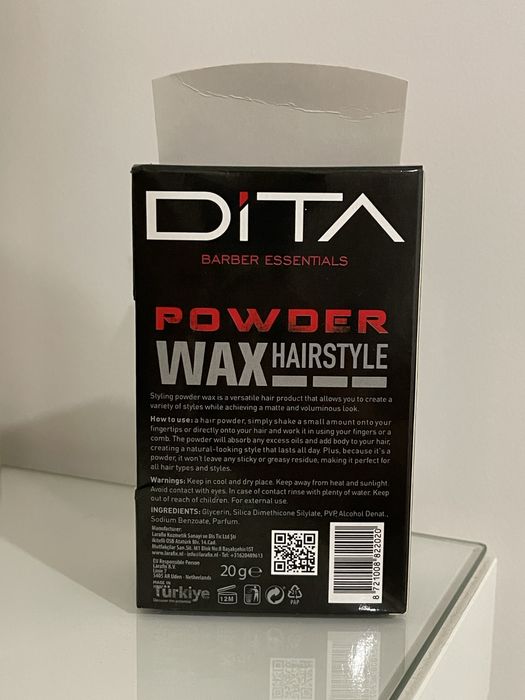 Cera de cabelo em pó