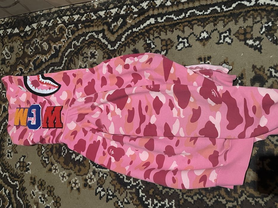 зіп-худі Bape рожева
