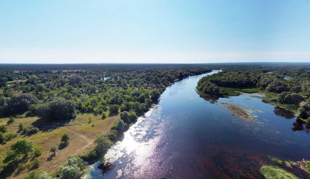 Супер ділянка! 87 соток з виходом на річку Дніпро!