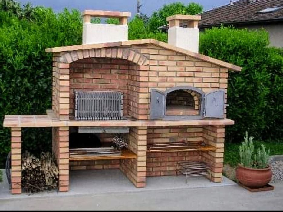 Churrasqueiras rusticas e linha moderna