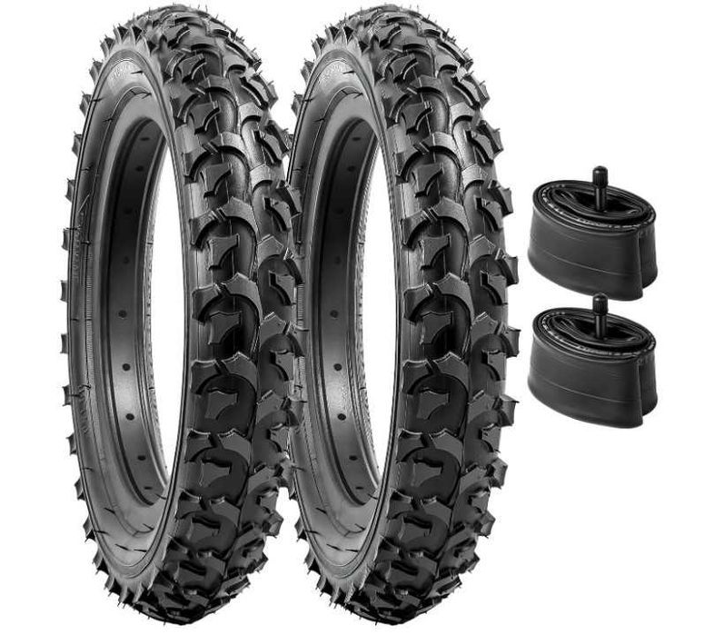 Zestaw 2 opon + 2 dętki rowerowe dla dzieci 12.5"x2.25