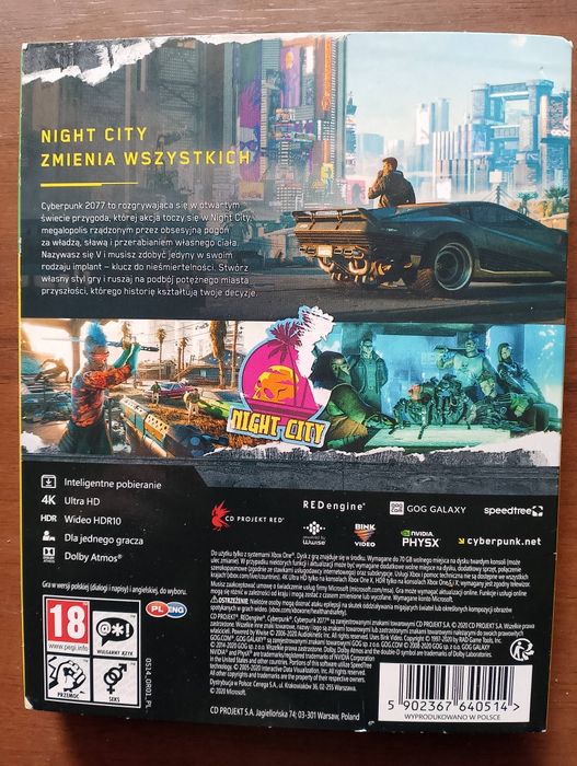 Cyberpunk 2077 PL Xbox one/series x stan  idealny