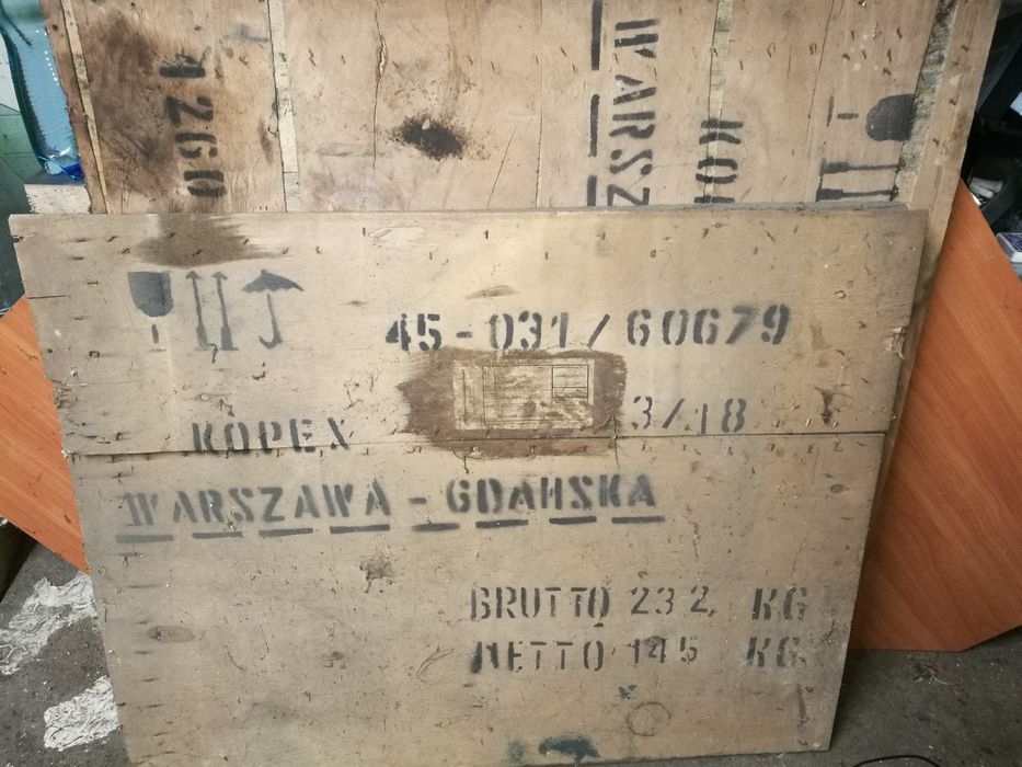 PRL Skrzynia transportowa fronty z 1979r