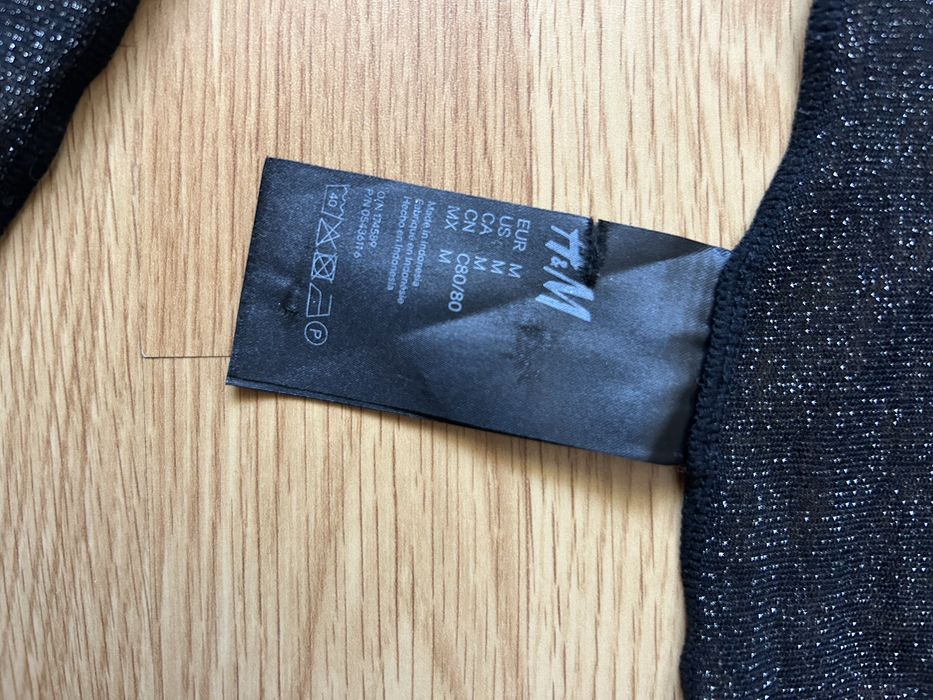 Жіноче боді H&M напівпрозоре, з люрексовою ниткою, розмір М