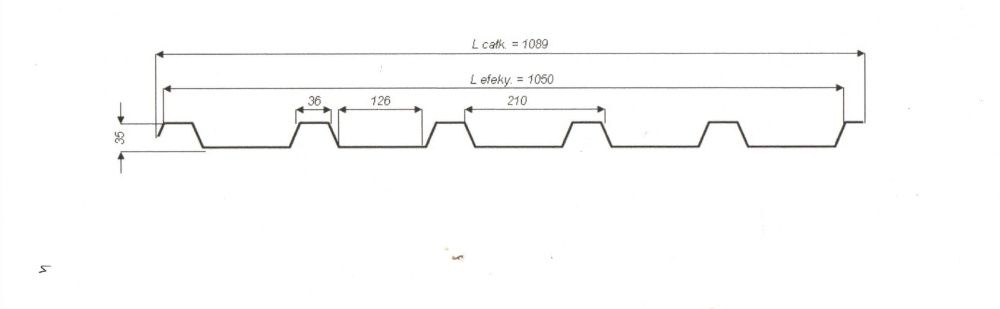 Blacha trapezowa trapez T35 BRĄZOWY MAT 8017 grafit RAL7016 MAT