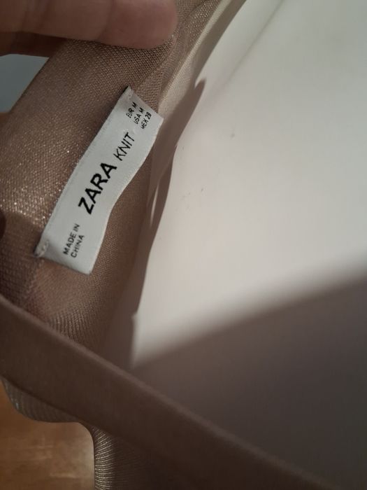 ZARA - bluzka, transparentną, połyskująca